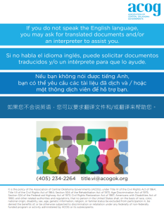 TitleVI Notice of Language Services